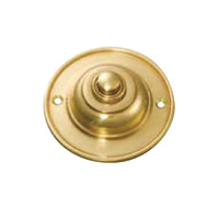 Traditional Bell Press Polished Brass 75mm
