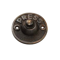 Traditional Bell Press Antique Copper 63mm