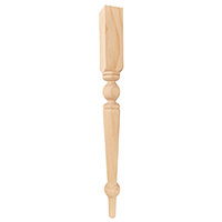Turned Timber Table Leg 50