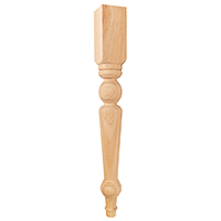 Turned Timber Table Leg 60