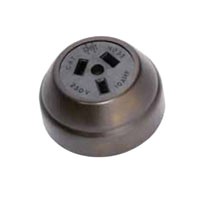 Federation Series Antique Brass Sockets -White Face